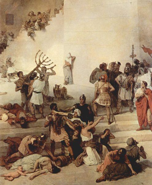 Francesco Hayez La distruzione del Tempio di Gerusalemme oil painting picture